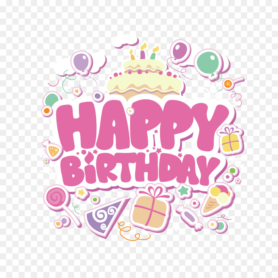 Happy Birthday Logo Design PNG Images, Free Transparent Happy Birthday Logo  Design Download - KindPNG