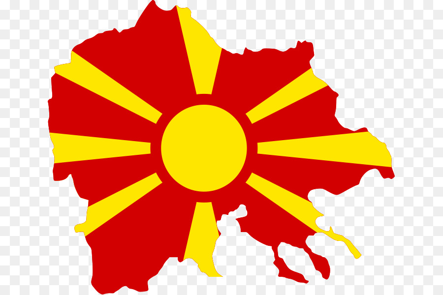 Mazedonien (EJRM) die Flagge der Republik Mazedonien nationalflagge - Flagge