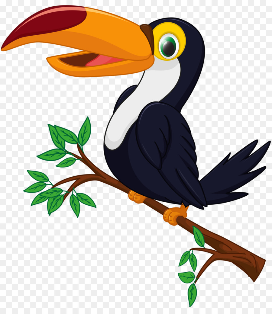 Di grafica vettoriale, Clip art Uccello Toucan, Illustrazione - massi timbro