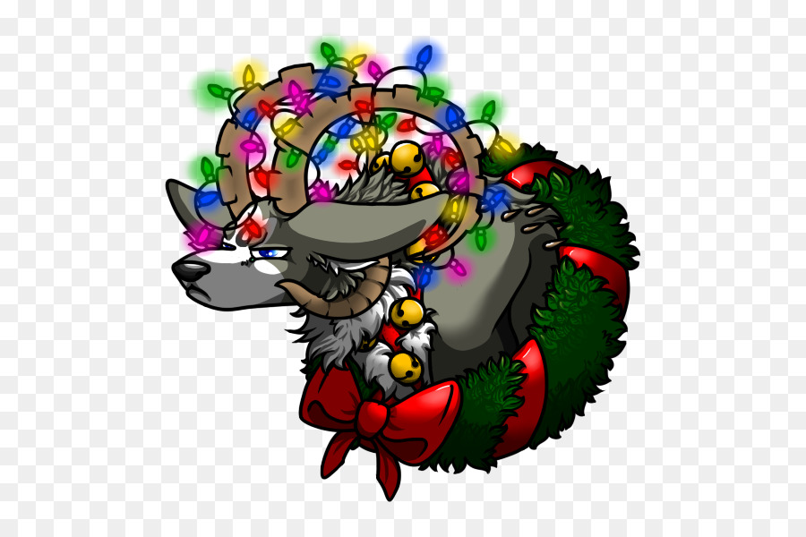 Illustrazione Clip art di Natale, ornamento di Carattere Animale - 