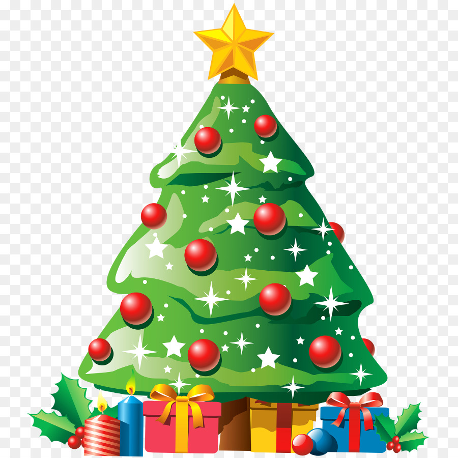 Clip art Grafica Natale albero di Natale, regalo di Natale il Giorno di Natale - albero di natale