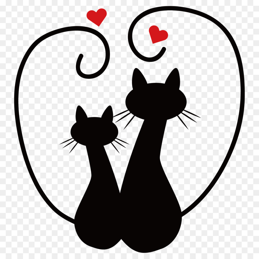 Gatto invito a Nozze Felice Anniversario Gattino anniversario di Matrimonio - felino
