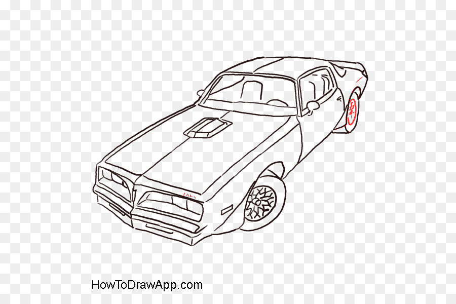 Pontiac Firebird Zeichnen Linie Kunst-Auto Clip art - Auto