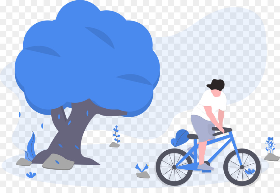 In bicicletta, bici BMX Illustrazione Pubblicitaria - coccole