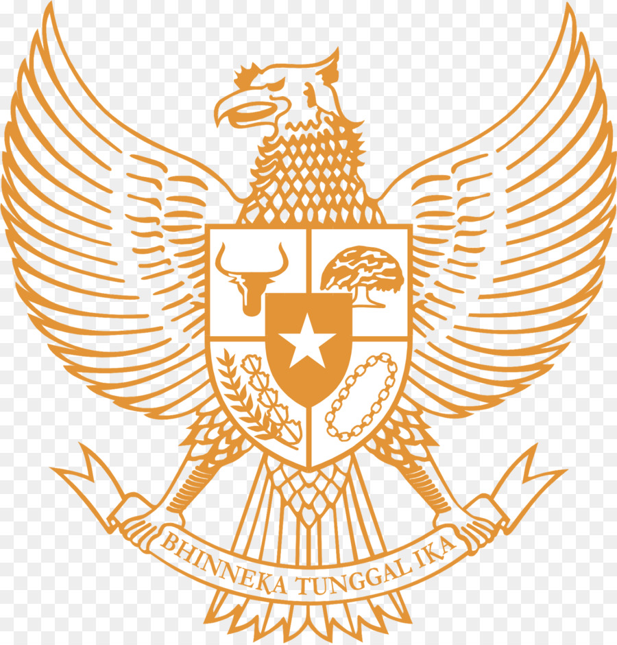 Emblema nazionale di Indonesia Immagine del Logo Vector graphics - garuda pancasila