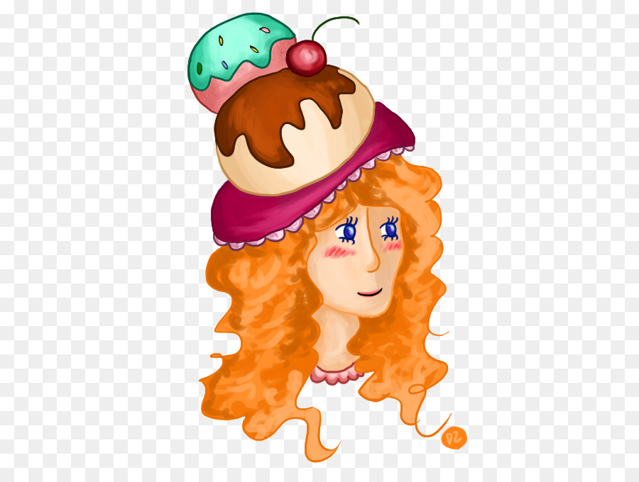 Abbildung, Clip-art-Charakter Kopfbedeckung Obst - schlendern