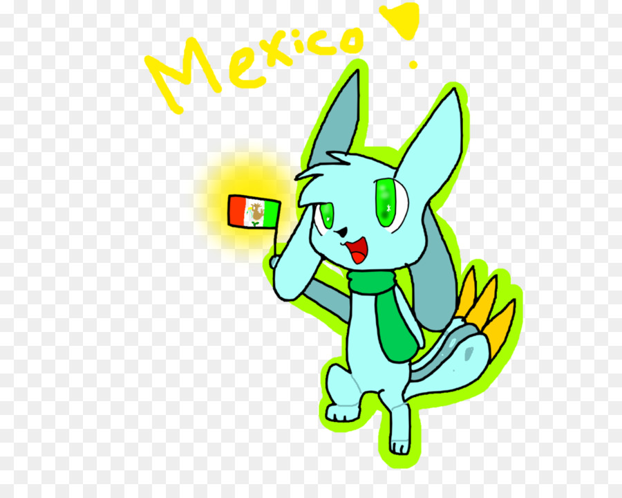 Clipart Osterhase Illustration Hund Produkt - Mexikanische Flagge