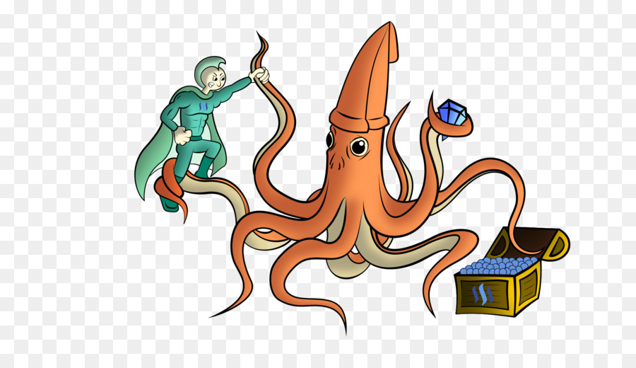 Oktopus-Riesenkraken Clip art Illustration - Inkscape