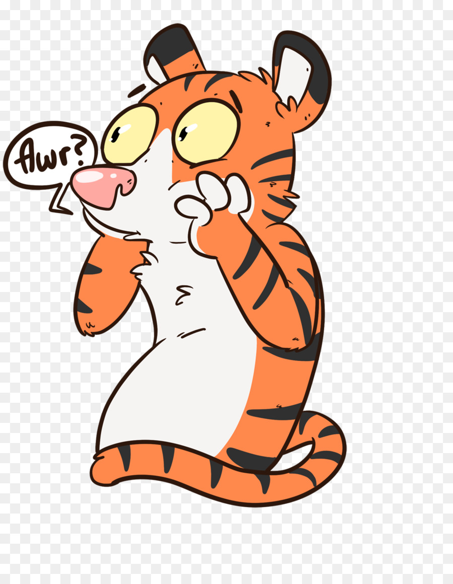 Bärte Tiger Cat Clip art Cartoon - Tiger