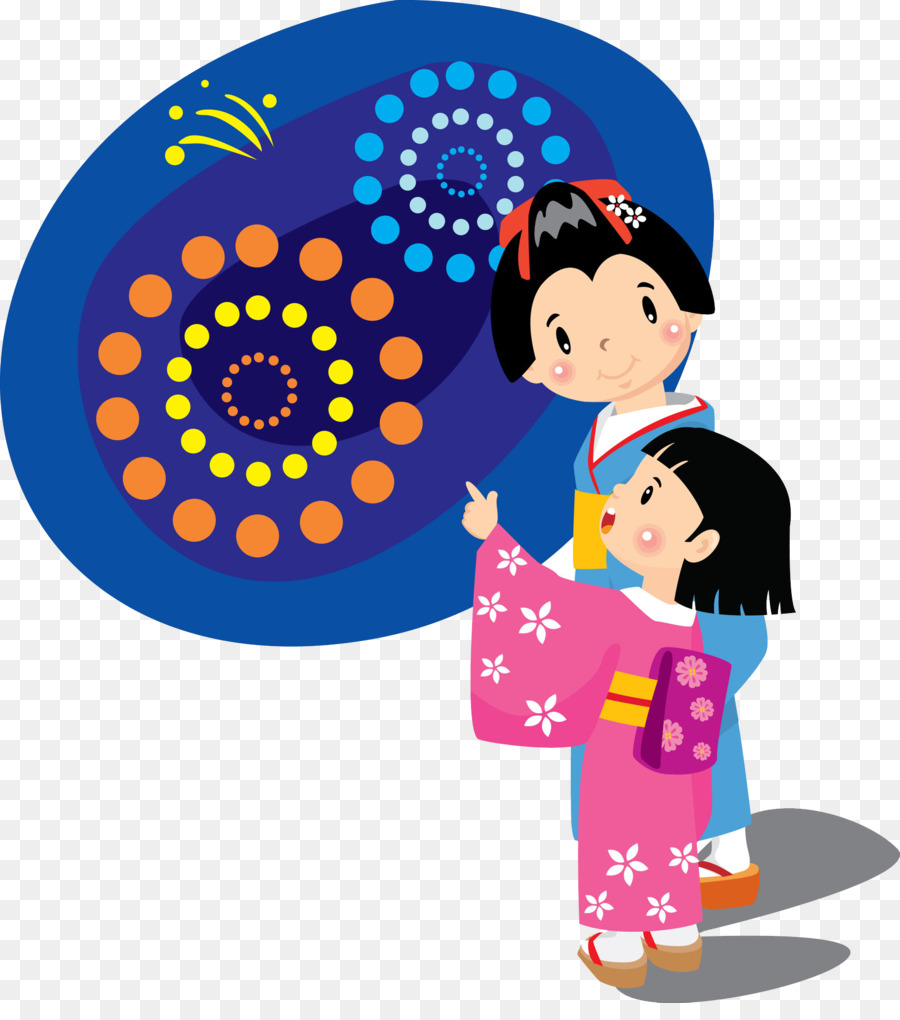 Giappone, Illustrazione, Immagine Cartone animato grafica Vettoriale - fanciulla