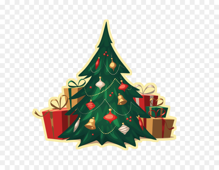 Babbo Natale, Saluto & Carte di Nota Giorno di Natale, cartolina di Natale ornamento di Natale - Albero di natale di Cartone animato