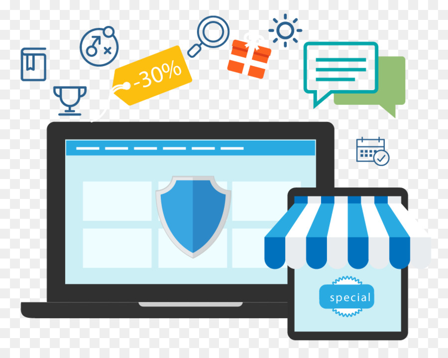 E-commerce-Geschäft Online-shopping-Digitales marketing, Web-design - 