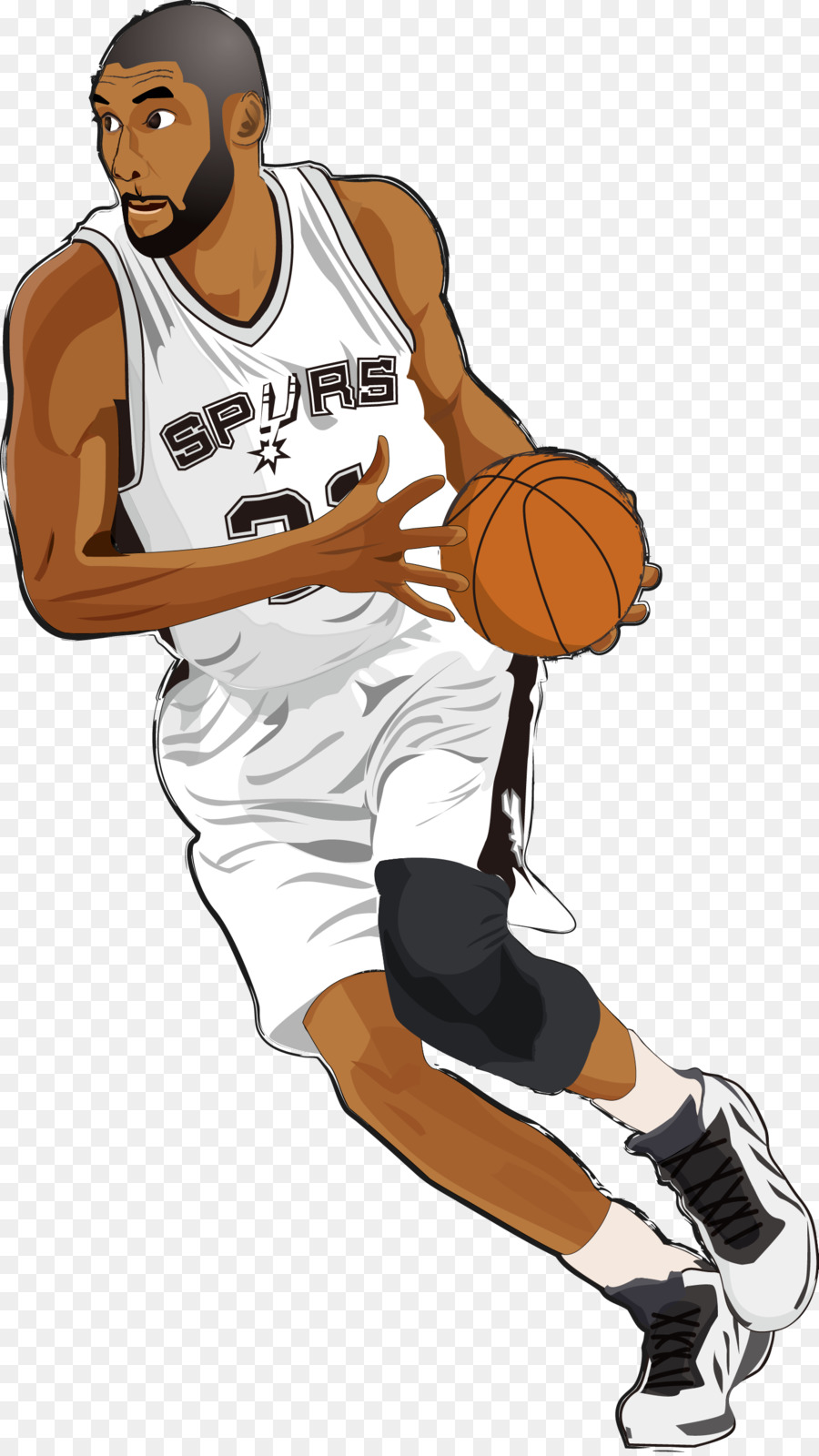 Basket Tim Duncan San Antonio Spurs Illustrazione Attore - colpire
