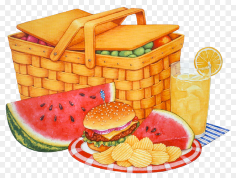 picnic food cartoon