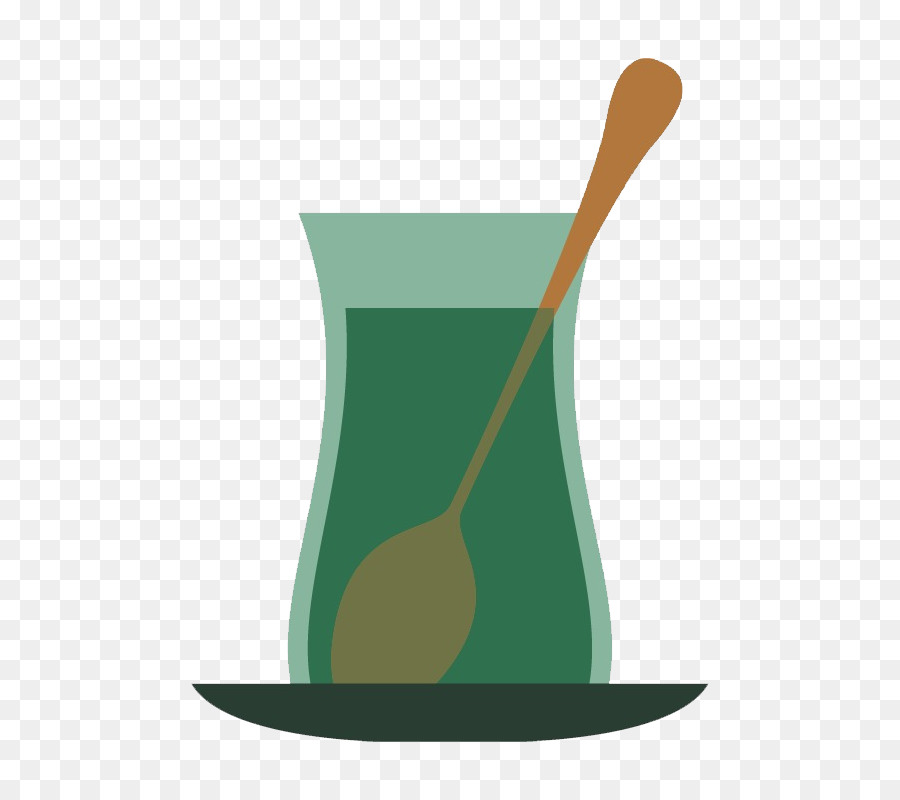 Grüner Tee-Illustration-Tee-bag-Bild - Tee set