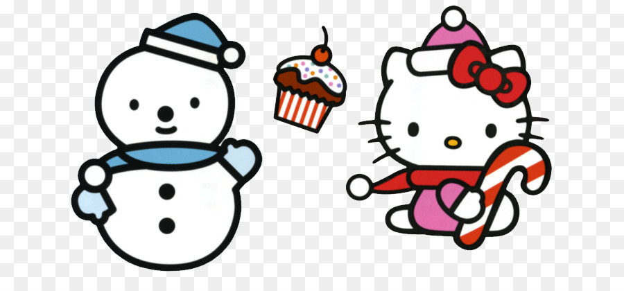 Immagine del giorno di Natale di Babbo Natale di Hello Kitty Clip art - ciao Kitty