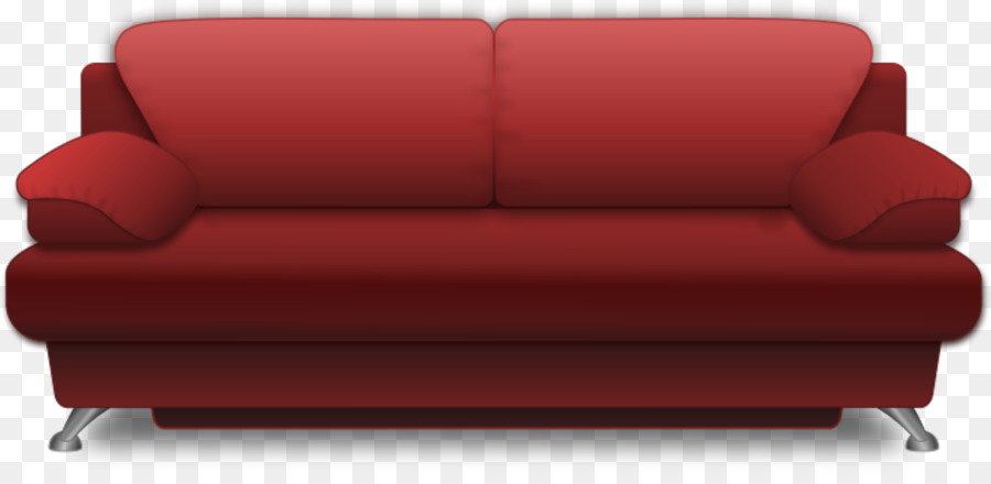 Clip art Divano Futon Divano letto divano Rosso - sedia