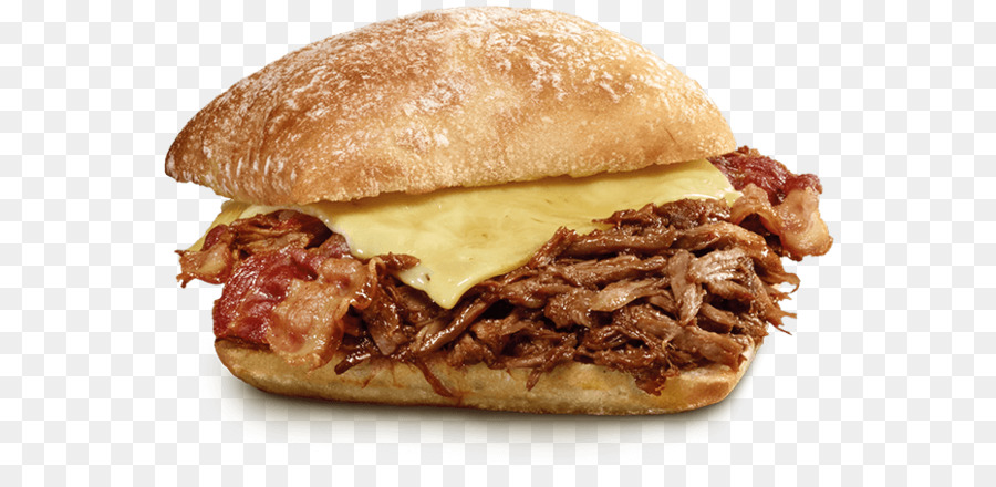 Cheeseburger Tirato di maiale Barbecue Hamburger carnitas carne - barbecue