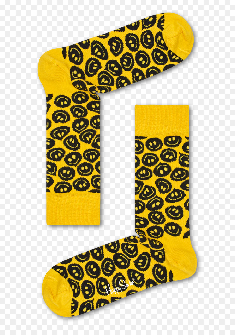 Happy Socks Twisted Smile-Socken Happy Socks, die Sonnenaufgang-Socken-Orange/black/blue Socken Navy - Iris Apfel glückliche Socken