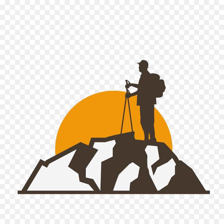 Il Logo la grafica Vettoriale di progettazione Grafica - arrampicata in montagna