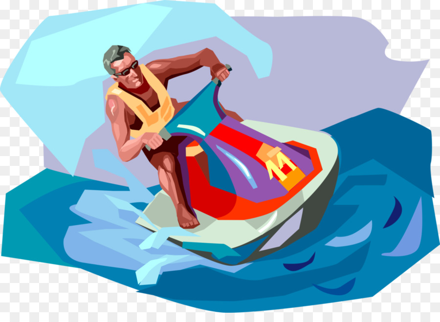 Moto d'acqua Sea-Doo Jet Ski Illustrazione - Moto d'acqua
