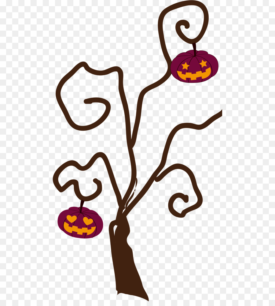 Halloween Clip art Portable Network Graphics per la Progettazione di Immagini - halloween caduta albero