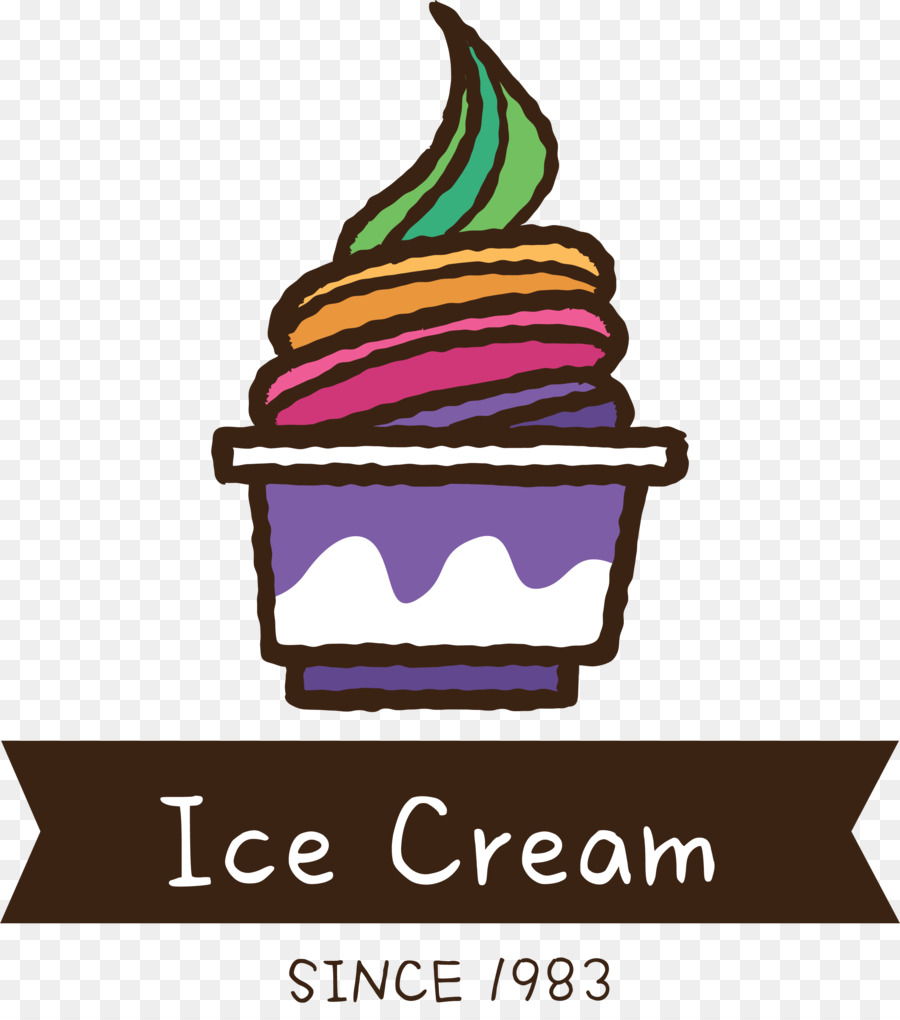 Grafica vettoriale di gelato Immagine del Logo Design - gelato