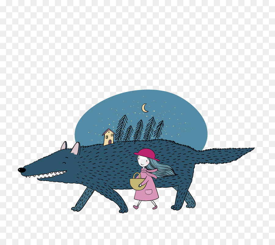 Little Red Riding Hood Vector graphics Stock-illustration clipart - fee im hintergrund