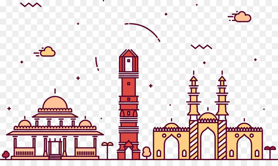 Ahmedabad Vector graphics Stock-illustration Royalty-free - Architektur hintergrund
