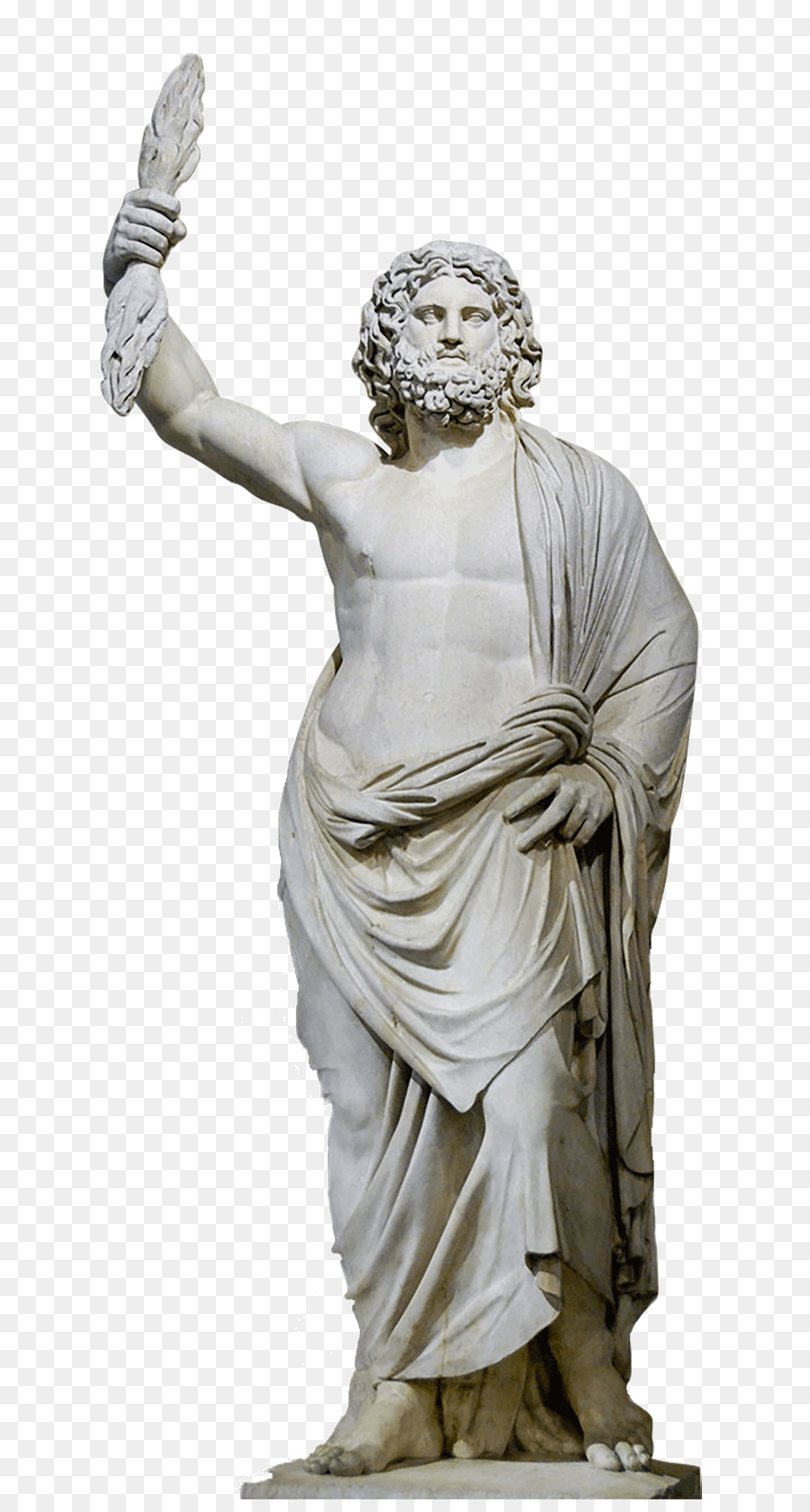 Statue des Zeus in Olympia Artemision Bronze Marmor Skulptur Apollo von Belvedere - 