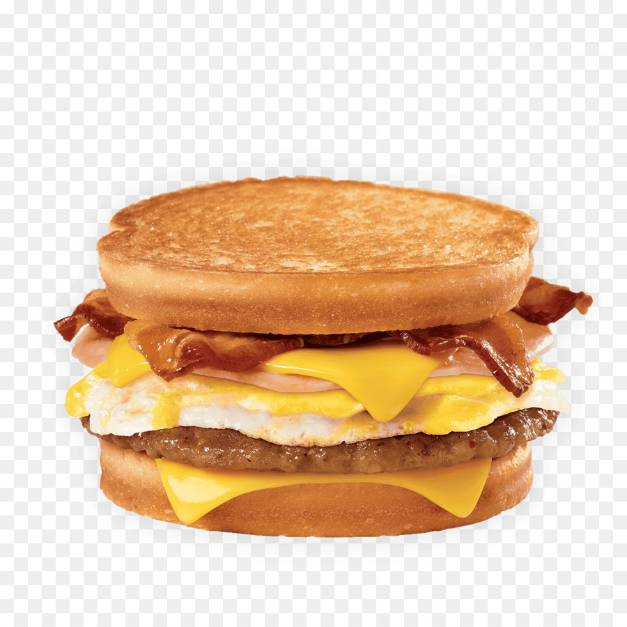 Frühstück-sandwich Bacon Cheeseburger Hamburger - Frühstück