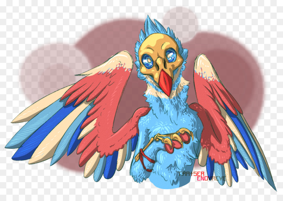 Ara-Papagei-Schnabel-Vogel-Illustration - Papagei