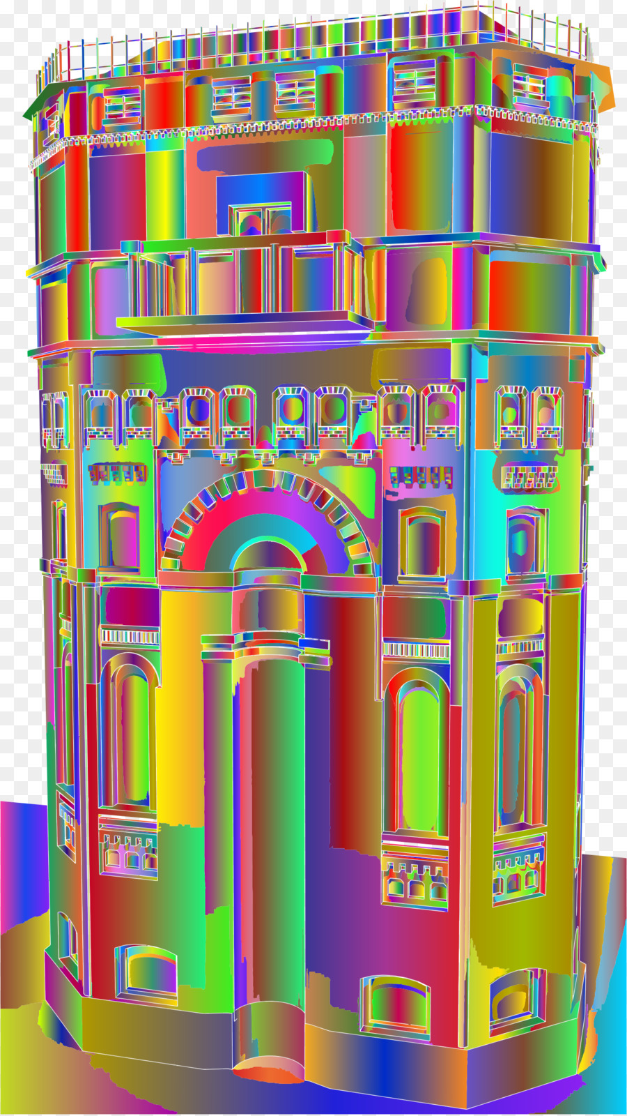 Chicago Water Tower Openclipart Clip art Remix-Bild - alter Wasserturm