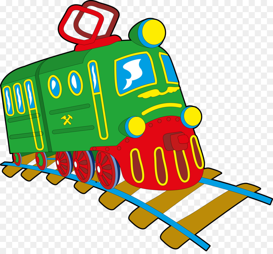 Treno del trasporto Ferroviario per i Pendolari della Locomotiva - treno