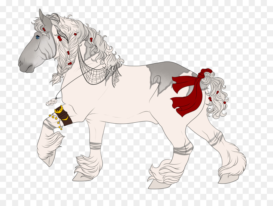 Mustang Illustrazione branco di animali Personaggio dei cartoni animati - mustang