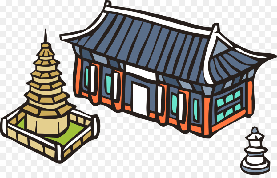 Tempel chinesische Pavillon Architektur-Pagode-Vektor-Grafiken - Chinesischen Tempel