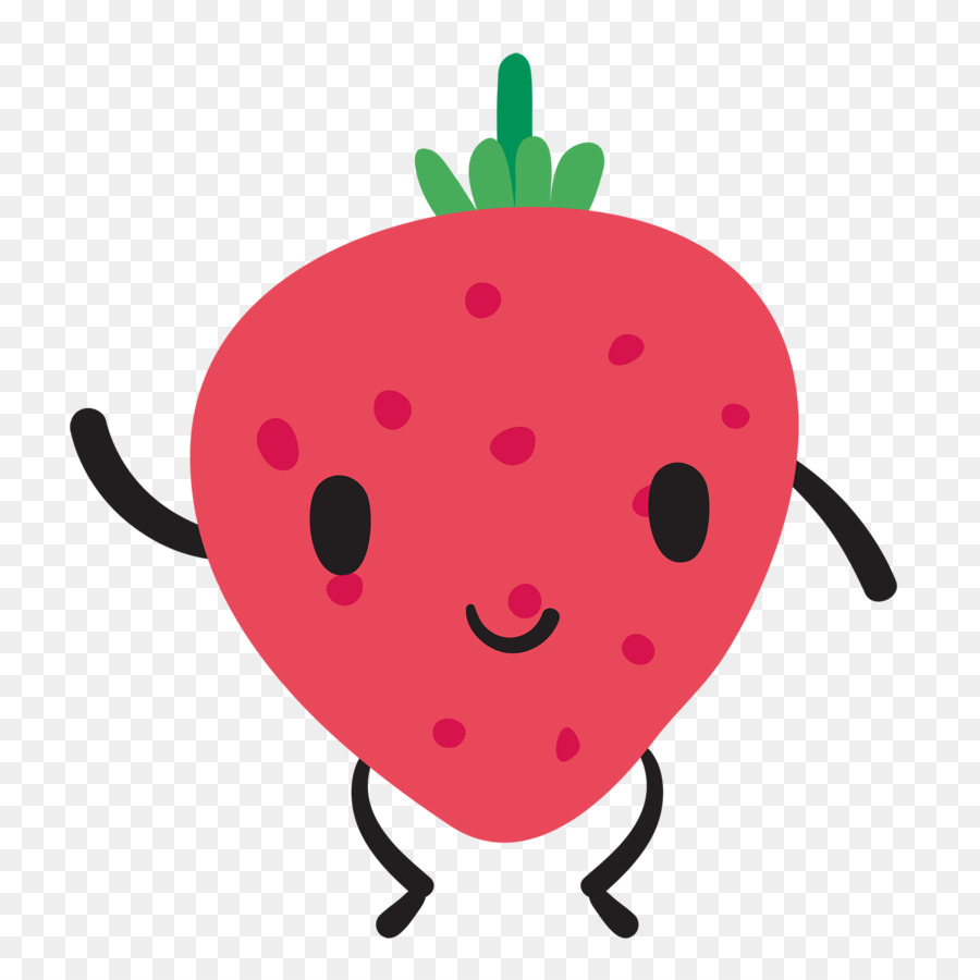 Vektor-Grafik-Obst-Bild-Design-Illustration - süße Erdbeere