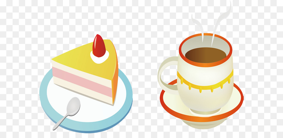 Kaffee cup Cafe-Schokoladen-Kuchen Clip art - Kaffee cartoon