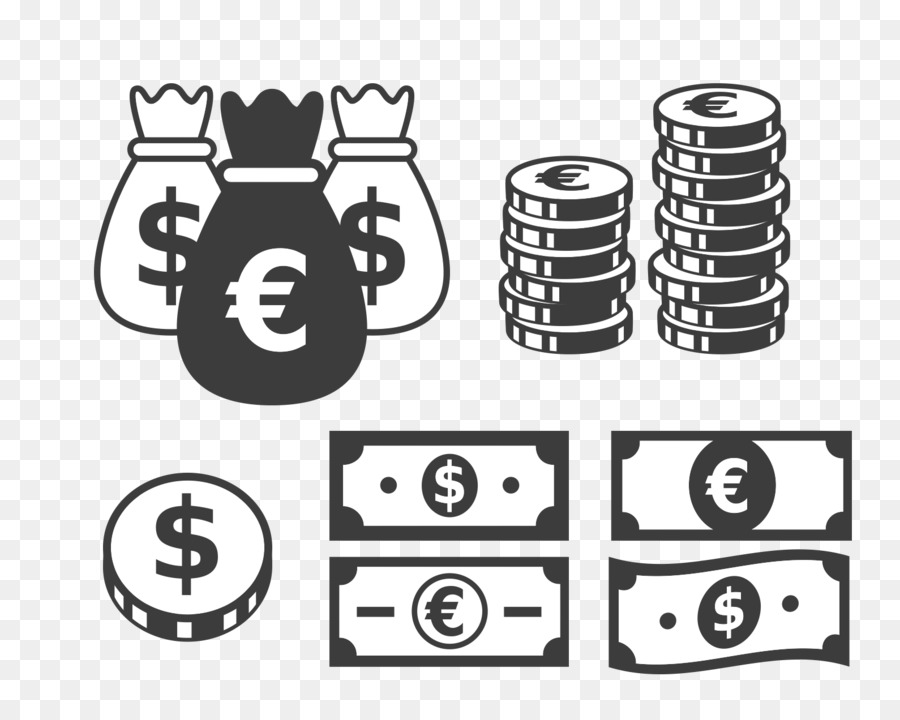 Banknoten-Vektor-Grafiken US-Dollar-Geld-Illustration - Geld Münze