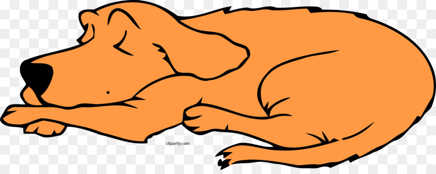 cartoon dog sleeping