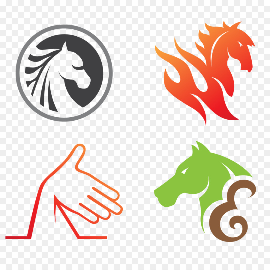 Il Logo la grafica Vettoriale di progettazione Grafica - cavallo di design