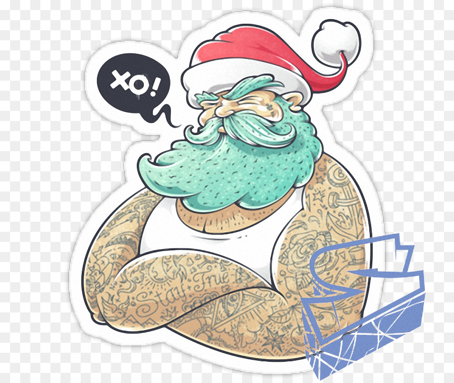 Santa Claus T-shirt hình Xăm Bà già Noel Ngày Giáng sinh - santa claus