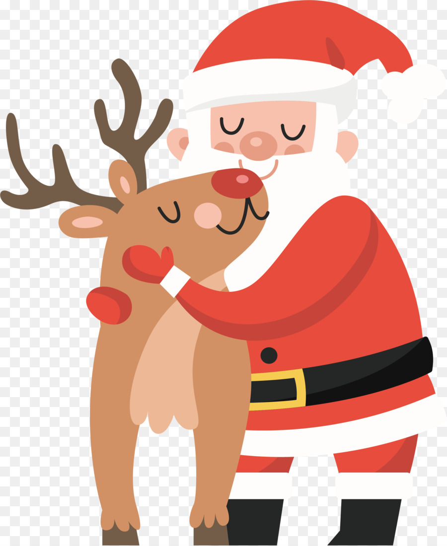 Santa Claus tuần lộc của Ngày Giáng sinh Ảnh - mời của bạn trượt băng