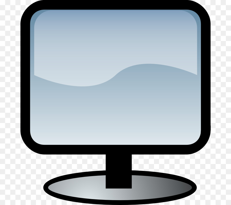 Televisione Clip art schermo Piatto, la visualizzazione grafica Vettoriale Monitor di Computer - pc segno