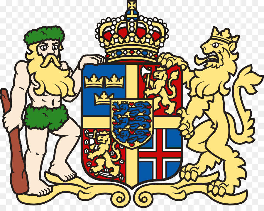 Norvegia Bandiera dell'isola di Bornholm Clip di Storia dell'arte danese West India Company - aragona badge