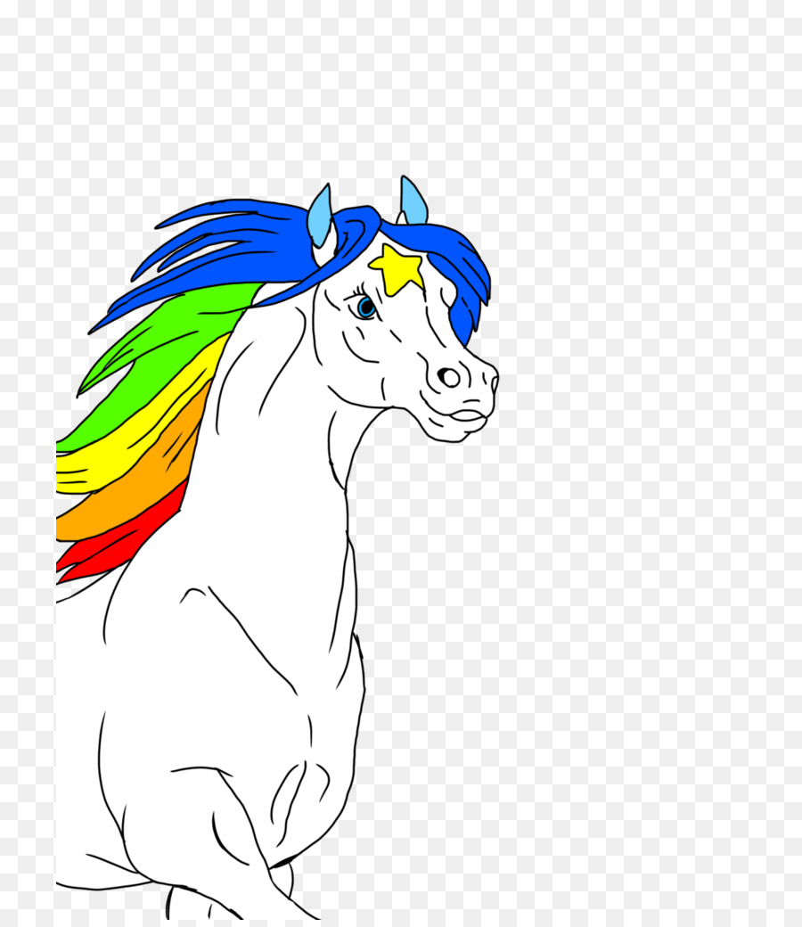 Pony cavallo di Vertebrati Mammiferi - cartone animato nb