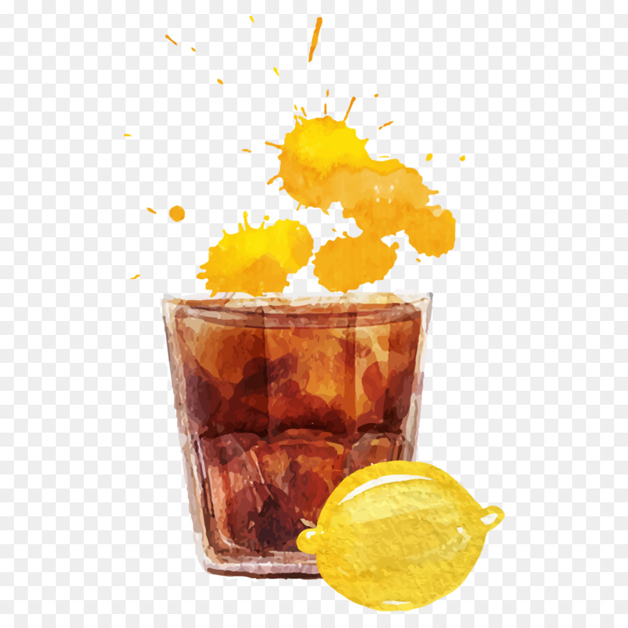 Rượu Rum và Coke Cocktail Cola uống Orange - cola cola