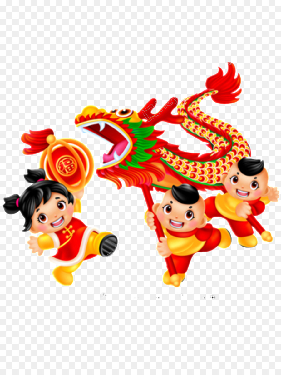 Chinese New Year Lion Dance Cartoon png download - 1024*1364 - Free  Transparent Dragon Dance png Download. - CleanPNG / KissPNG