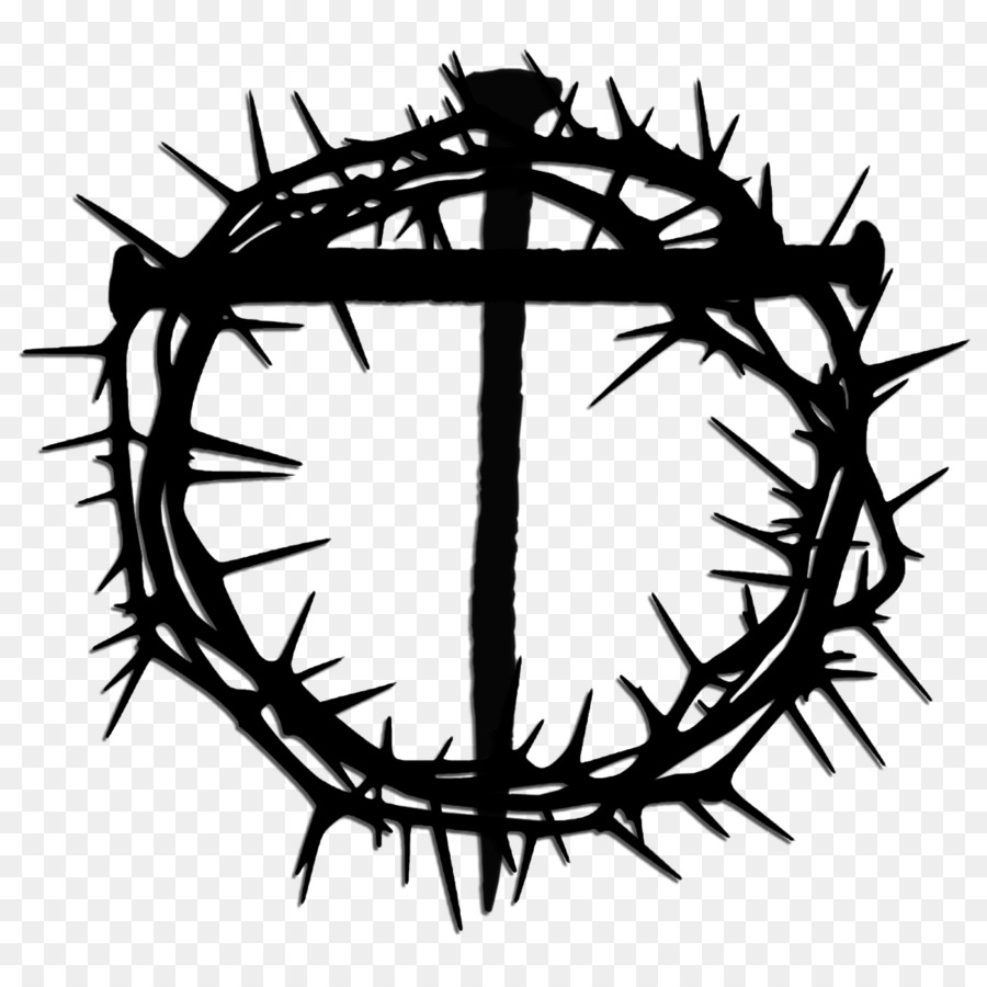 Corona di spine, la Crocifissione di Gesù, Immagine del Disegno Passione di Gesù - 