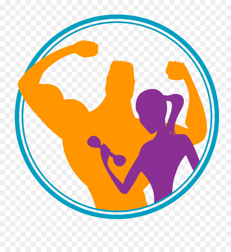 Centro Fitness, forma Fisica Logo Silhouette - silhouette